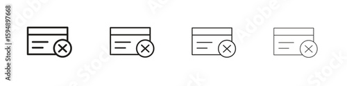 Credit limit icon symbols collection. Vector EPS 10