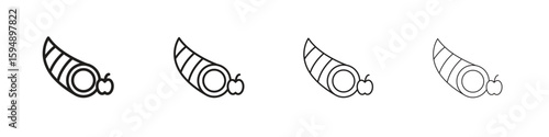 Cornucopia icon symbols collection. Vector EPS 10