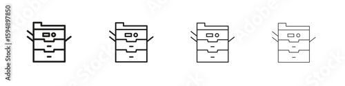 Copier icon symbols collection. Vector EPS 10