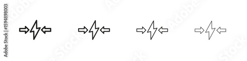Conflict icon symbols collection. Vector EPS 10