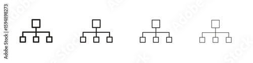 classification icon symbols collection. Vector EPS 10