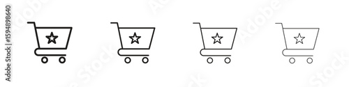 Cart icon symbols collection. Vector EPS 10