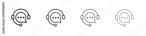 Callcenter icon symbols collection. Vector EPS 10