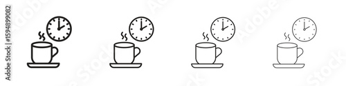 Break icon symbols collection. Vector EPS 10