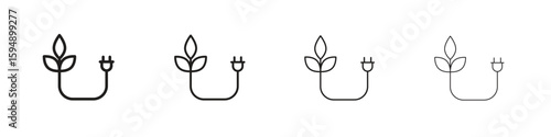 Biomass energy icon symbols collection. Vector EPS 10