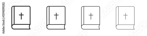Bible icon symbols collection. Vector EPS 10