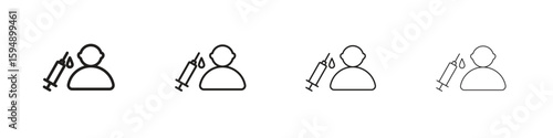 Baby Vaccination icon symbols collection. Vector EPS 10
