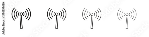 Antenna icon symbols collection. Vector EPS 10