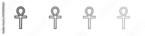 Ankh icon symbols collection. Vector EPS 10