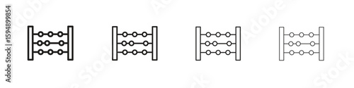 Abacus icon symbols collection. Vector EPS 10