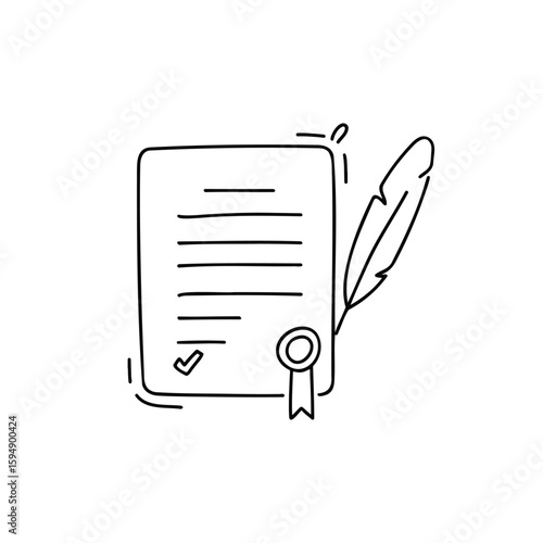 Certificates or contracts with signature approval