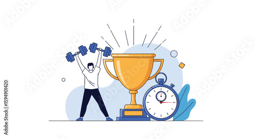 Achieve peak fitness and win your personal health championship with consistent exercise and training