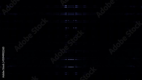 Cubic wall elevator with vertical lights VJ loop background 