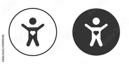 Wellness icon vector solid icon style illustration. EPS 10 file
