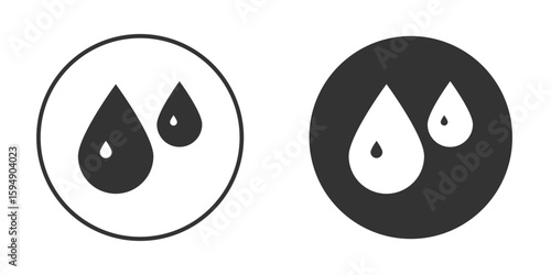 Tear drop icon vector solid icon style illustration. EPS 10 file