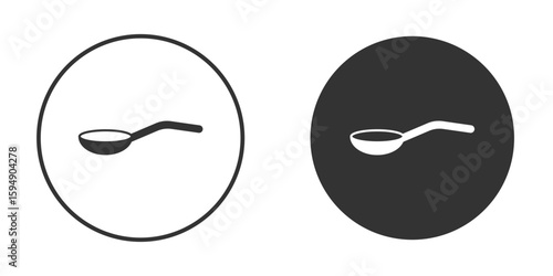 Spoon icon vector solid icon style illustration. EPS 10 file