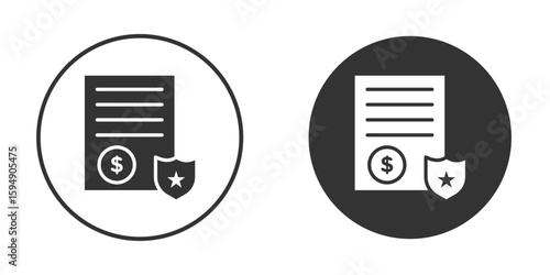 Penalty icon vector solid icon style illustration. EPS 10 file