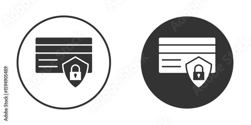 Payment security icon vector solid icon style illustration. EPS 10 file