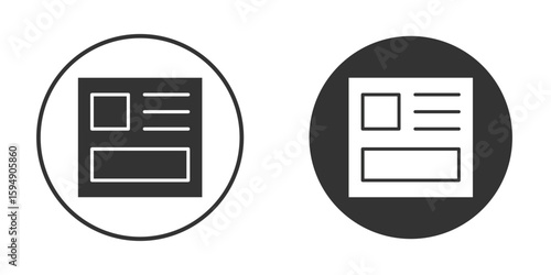 Mood board icon vector solid icon style illustration. EPS 10 file