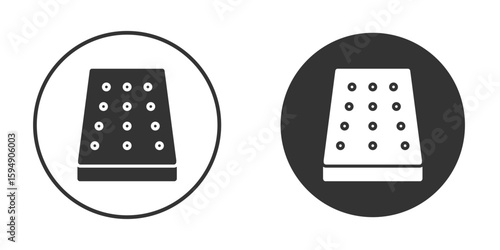 Mattress icon vector solid icon style illustration. EPS 10 file