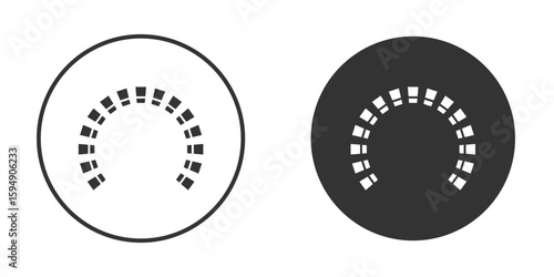 Lingual braces icon vector solid icon style illustration. EPS 10 file
