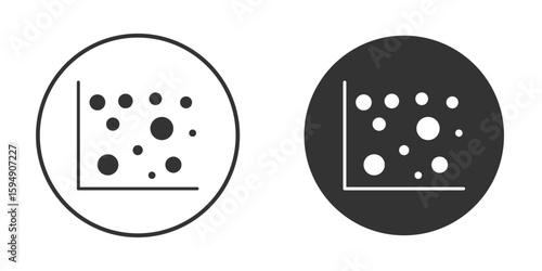 Heat Map icon vector solid icon style illustration. EPS 10 file