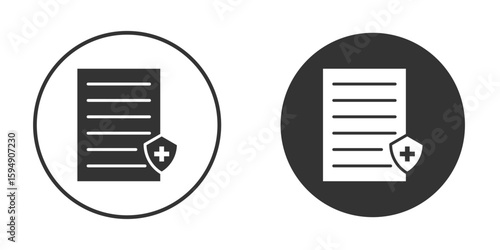 Health insurance icon vector solid icon style illustration. EPS 10 file