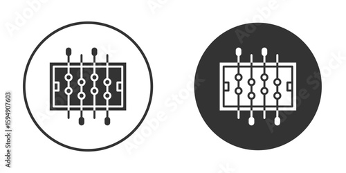 Foosball icon vector solid icon style illustration. EPS 10 file