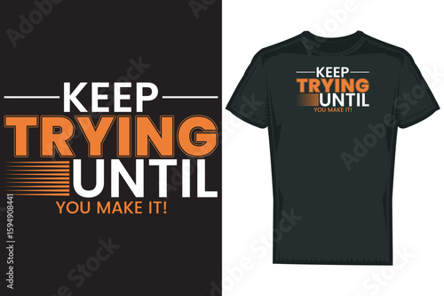 Trendy Unique Typography T shirt Design