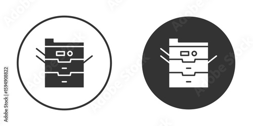 Copier icon vector solid icon style illustration. EPS 10 file