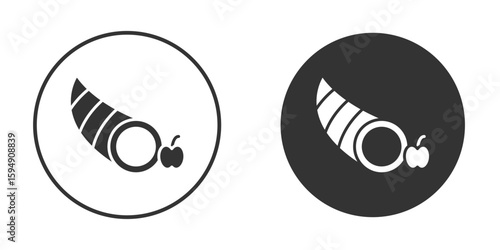 Cornucopia icon vector solid icon style illustration. EPS 10 file