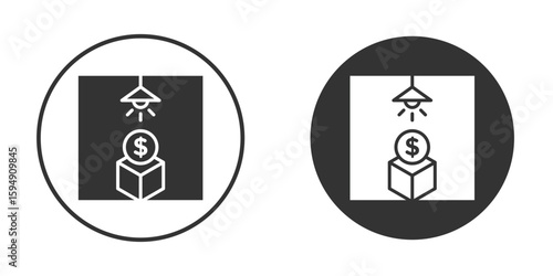 Business incubator icon vector solid icon style illustration. EPS 10 file