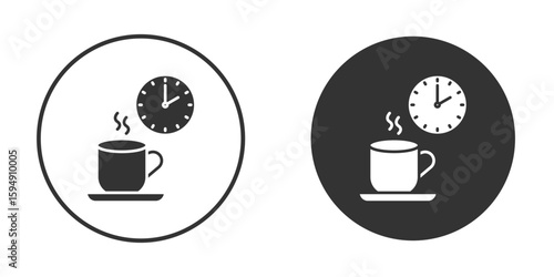 Break icon vector solid icon style illustration. EPS 10 file