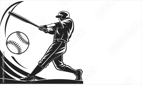 Cricketer in Action