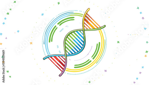 Gene Editing Icon Vector Illustration.biology, engineering, genetic, science, biotechnology, illustration, analysis, backgrounds, diagram, discovery, dna, eraser, horizontal, laboratory, magnification