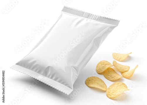 A high-resolution, fully editable chips packaging mockup.