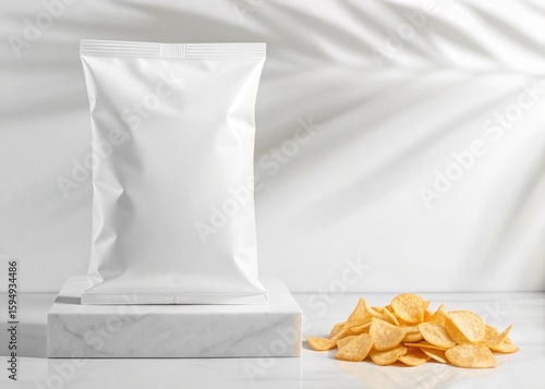 A high-resolution, fully editable chips packaging mockup.