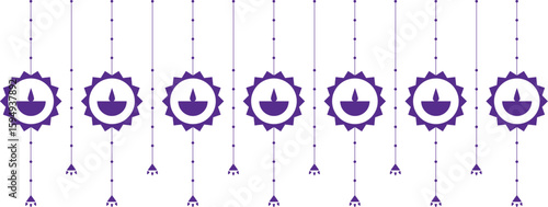 Hanging diya indian festive element