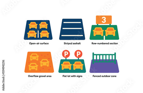 African choir, organ, and religious symbols in isometric illustration