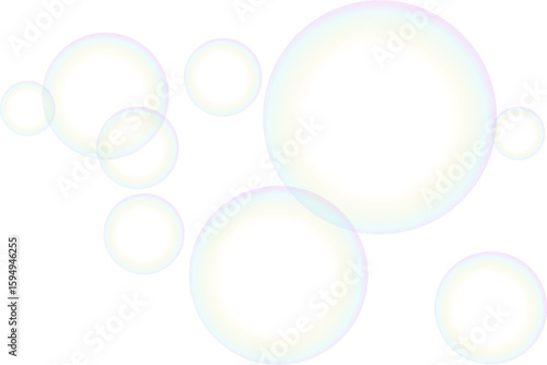 Soap bubbles overlay – transparent PNG for dreamy photo effects