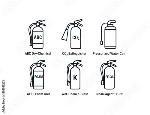 Fire extinguishers guide: types and classification symbols