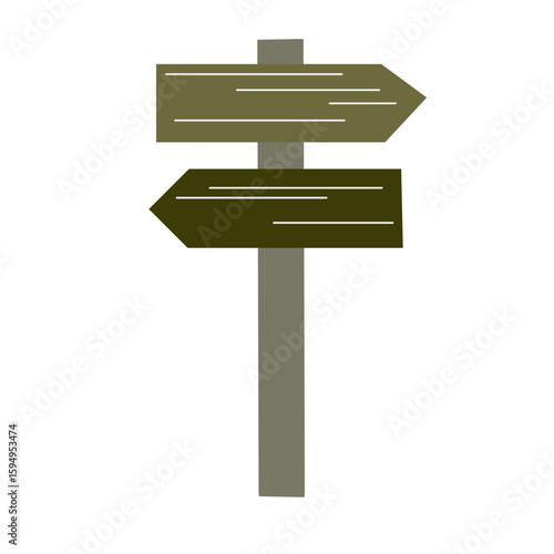Wooden Direction Sign
