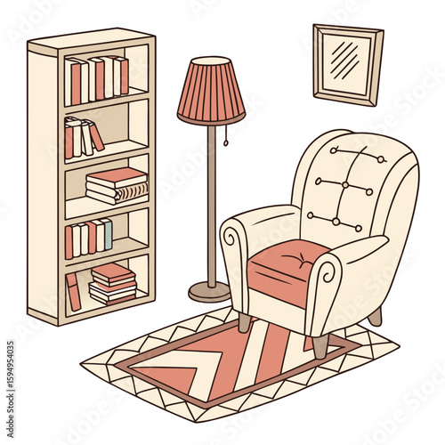 living room interior with furniture