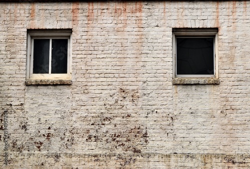old window in the old wall