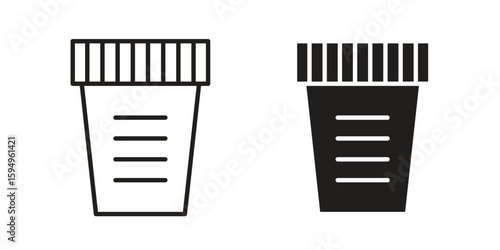 Urine test icon symbol shape. vector symbols.