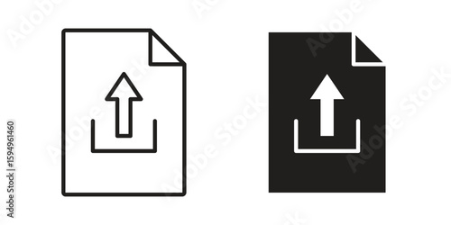 Upload file icon symbol shape. vector symbols.