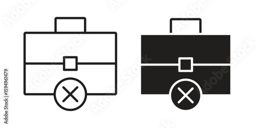 Unemployment icon symbol shape. vector symbols.