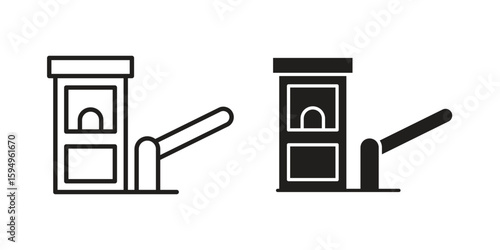 Toll road icon symbol shape. vector symbols.
