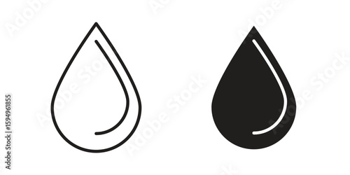 Tear drop icon symbol shape. vector symbols.