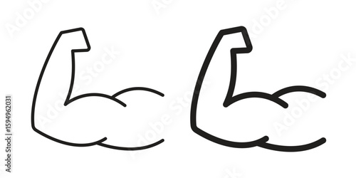 Strong arm icon symbol shape. vector symbols.